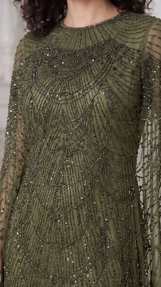 Emerald Victorian Dress