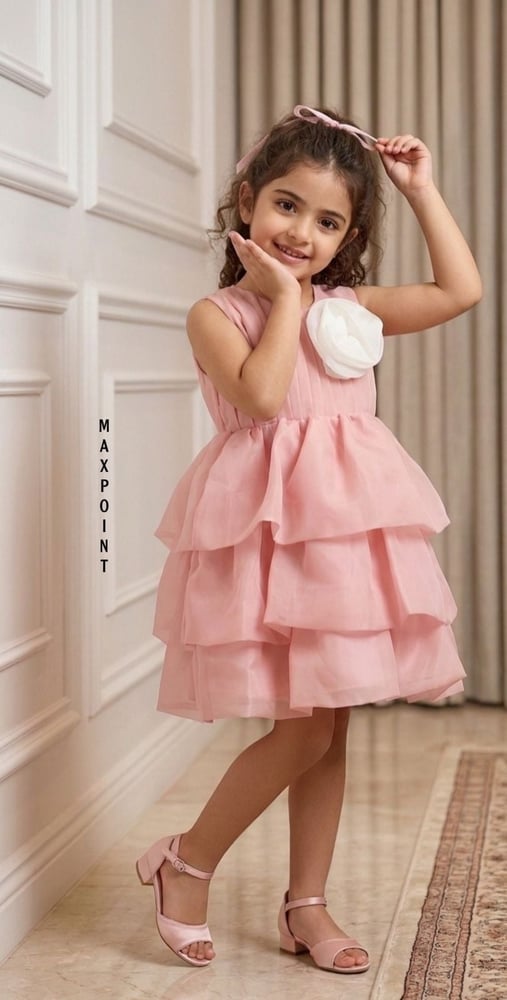 فستان "روز بليسيه" (Plissé Rose Dress)