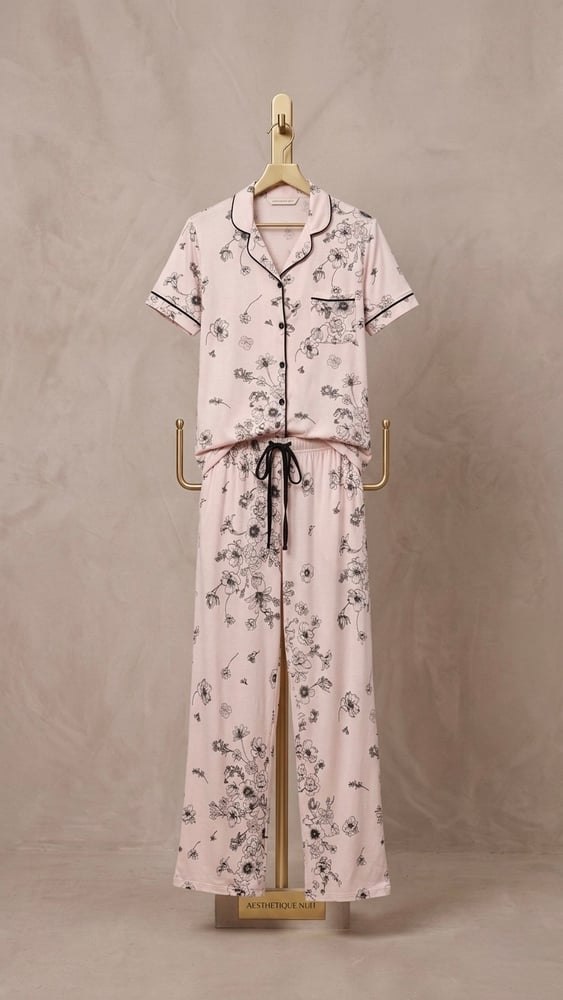 Blush Flora Pajamas