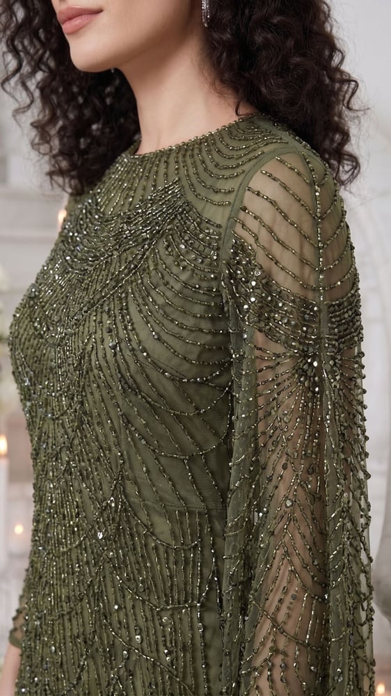 Emerald Victorian Dress