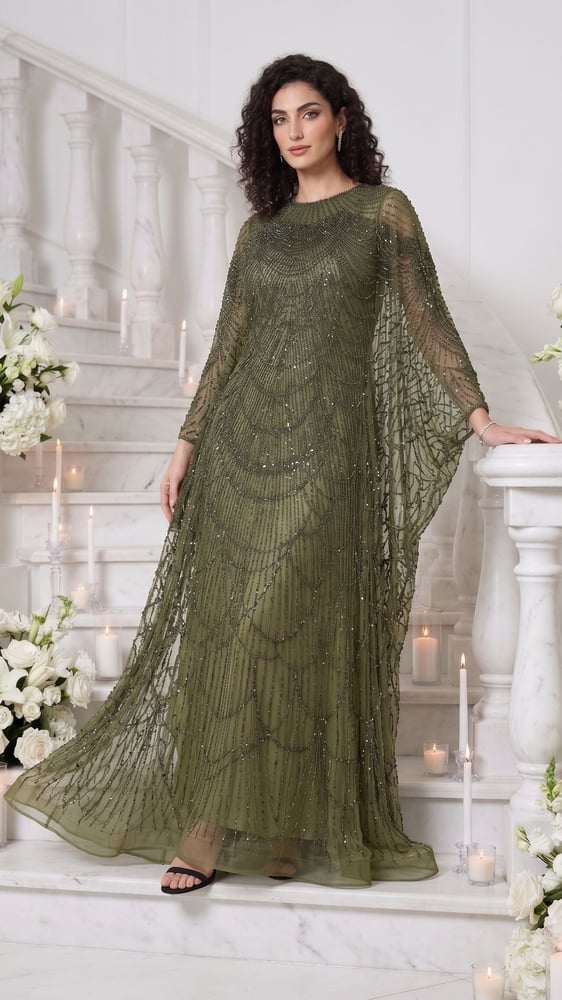 Emerald Victorian Dress
