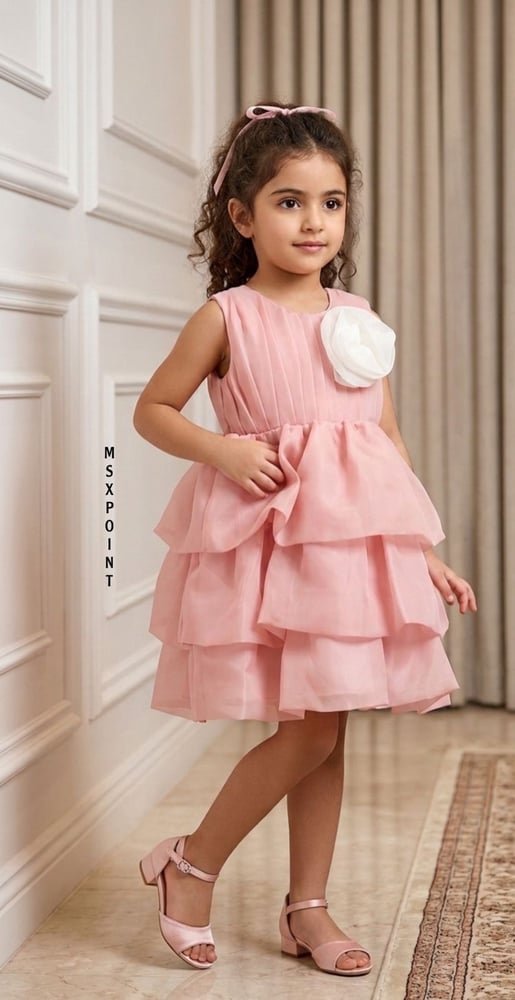 فستان "روز بليسيه" (Plissé Rose Dress)