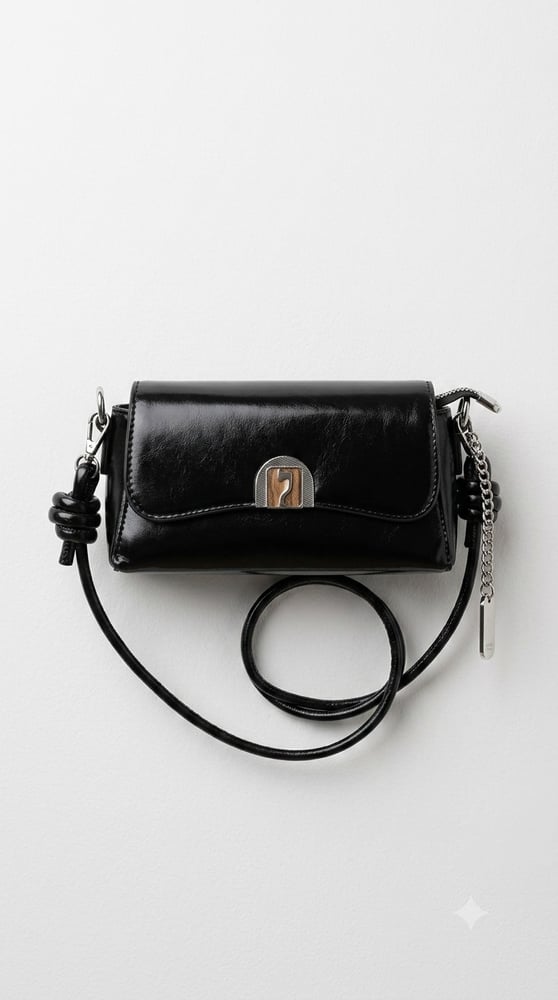 "حقيبة العقدة الفنية" (Artisan Knot Shoulder Bag)