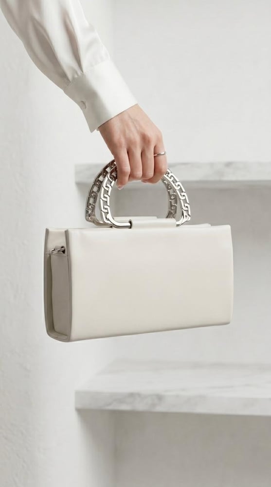 حقيبة السلسلة العصرية" (Modern Chain Handle Bag)