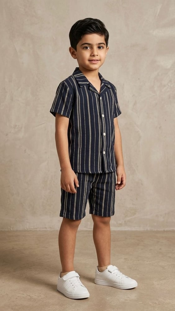 Navy Stripe Summer Set