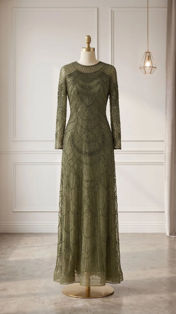 Emerald Victorian Dress