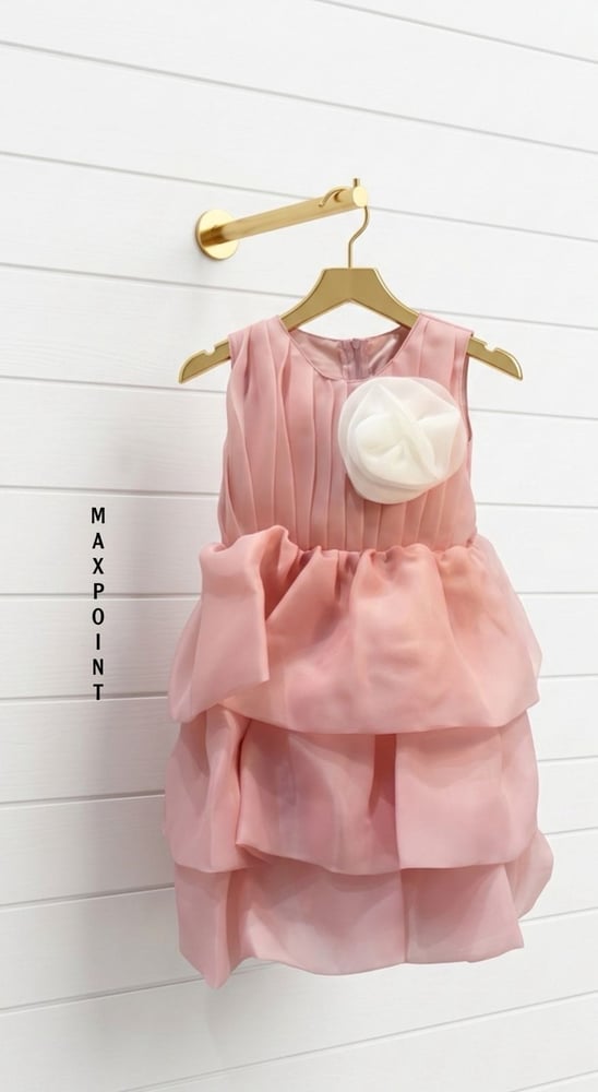 فستان "روز بليسيه" (Plissé Rose Dress)