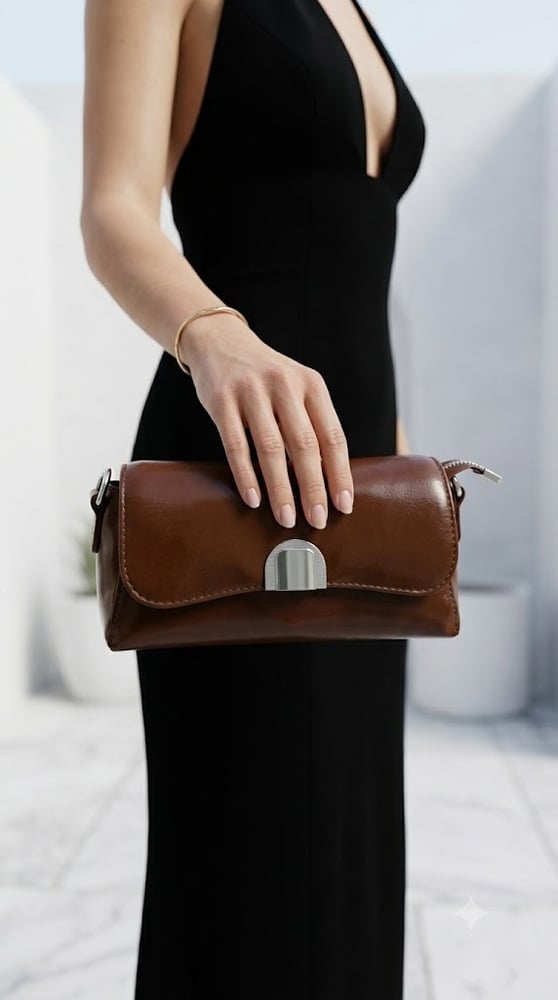 "حقيبة العقدة الفنية" (Artisan Knot Shoulder Bag)