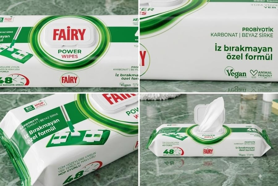 مناديل مبللة لتنظيف الأرضيات - 50 منديلًا - 1 Fairy