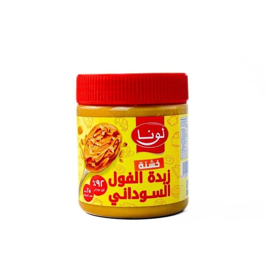  لونا زبدة الفول السوداني خشنة 340جم6281020338937