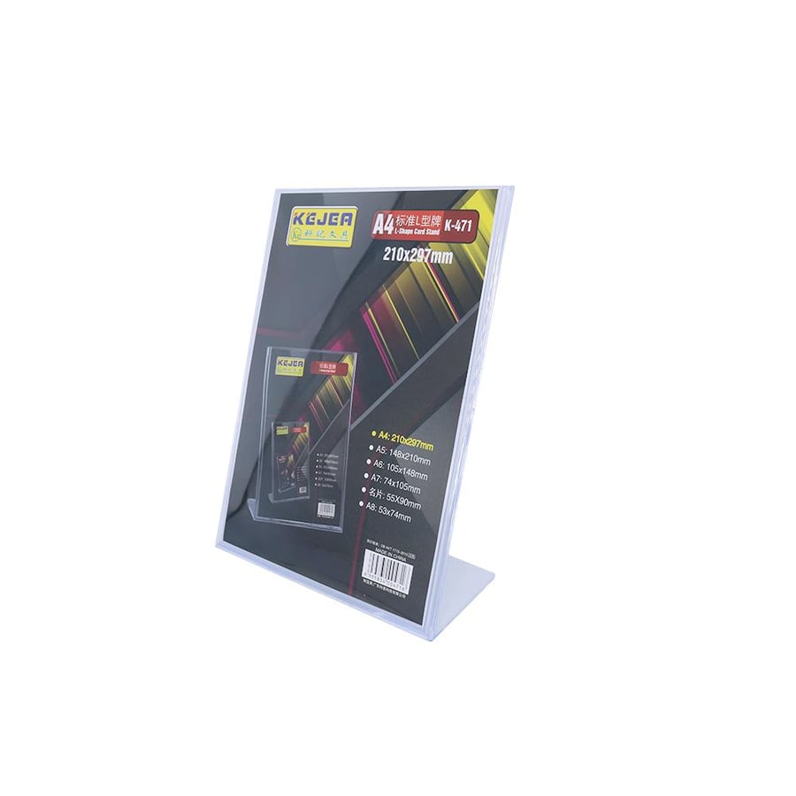 استاند مكتب اكريليك طولي  210x297 مم A4 شفاف