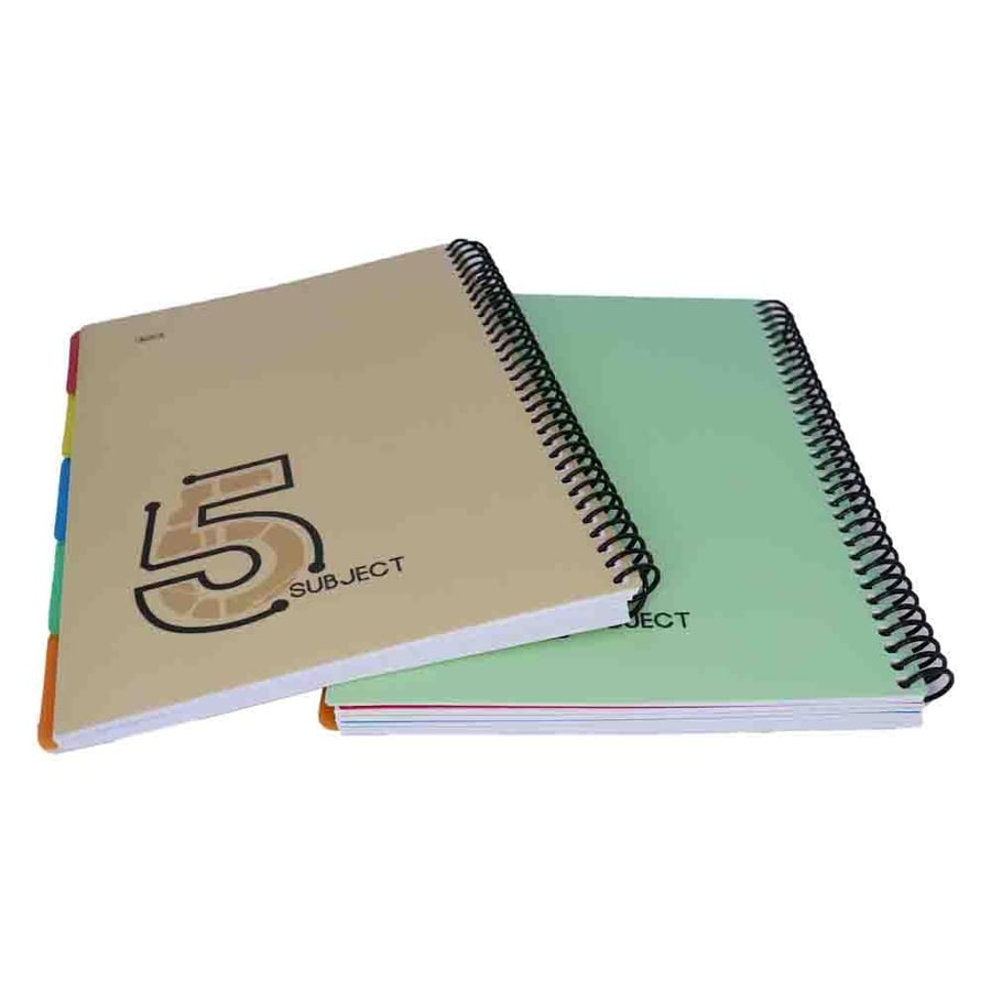 دفتر جامعي عربي 150 ورقة مقسم 5 فواصل A4 موديل 0867-104