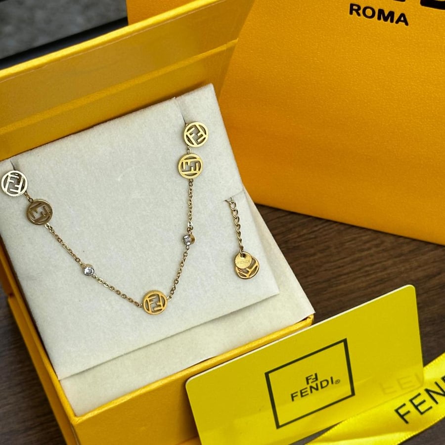 Fendi O’Lock set (necklace and earrings)