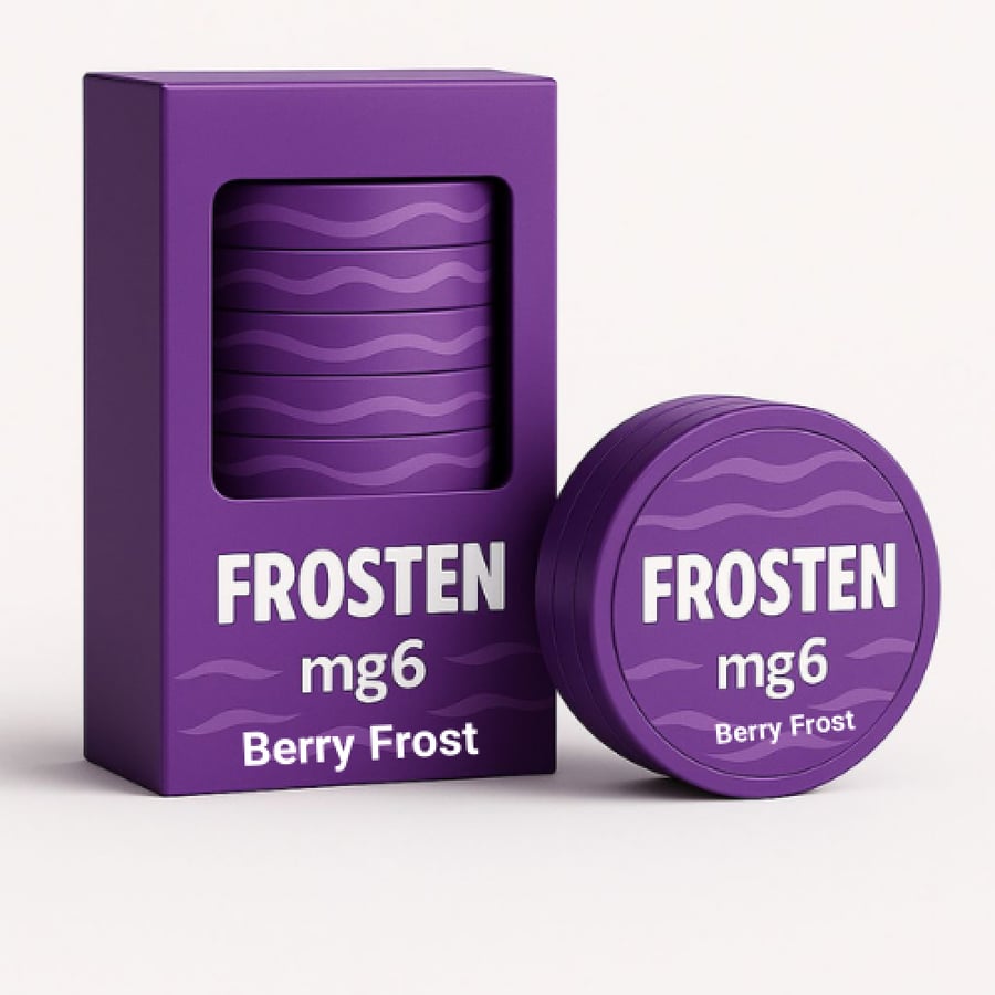 النكهة: Berry Frost (توت مثلج) القوة: Nicotine mg6 عدد العلب: 4