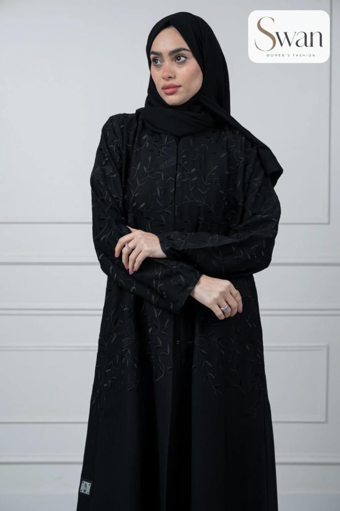 عباية نسائية من لافينيا, قماش انترنت مطرز امام
