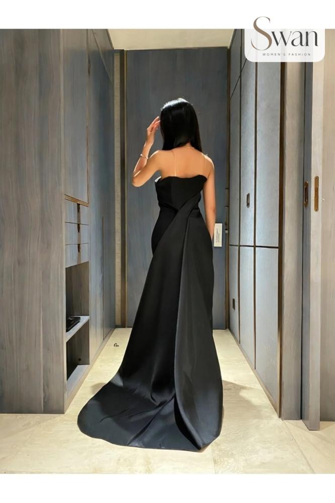 فستان سهرة اسود فخم
