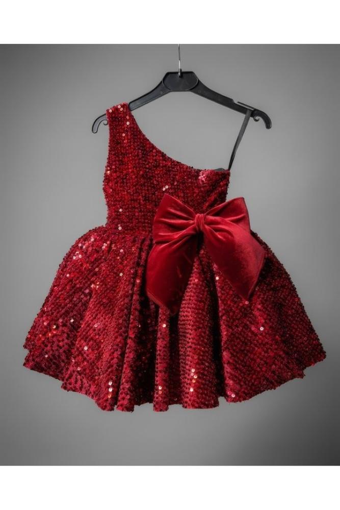 She Dress فستان سهرة/فستان للفتيات بتفاصيل من الترتر