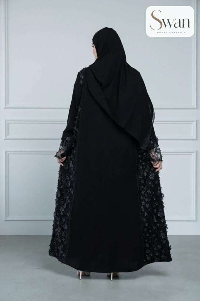 عباية نسائية من لافينيا, مطرز قماش انترنت تدخيله جوانب تل