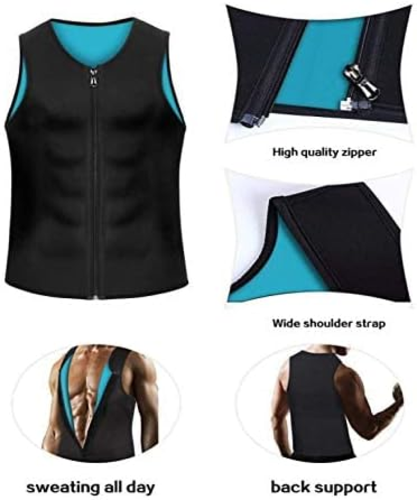 Sauna jacket with zipper