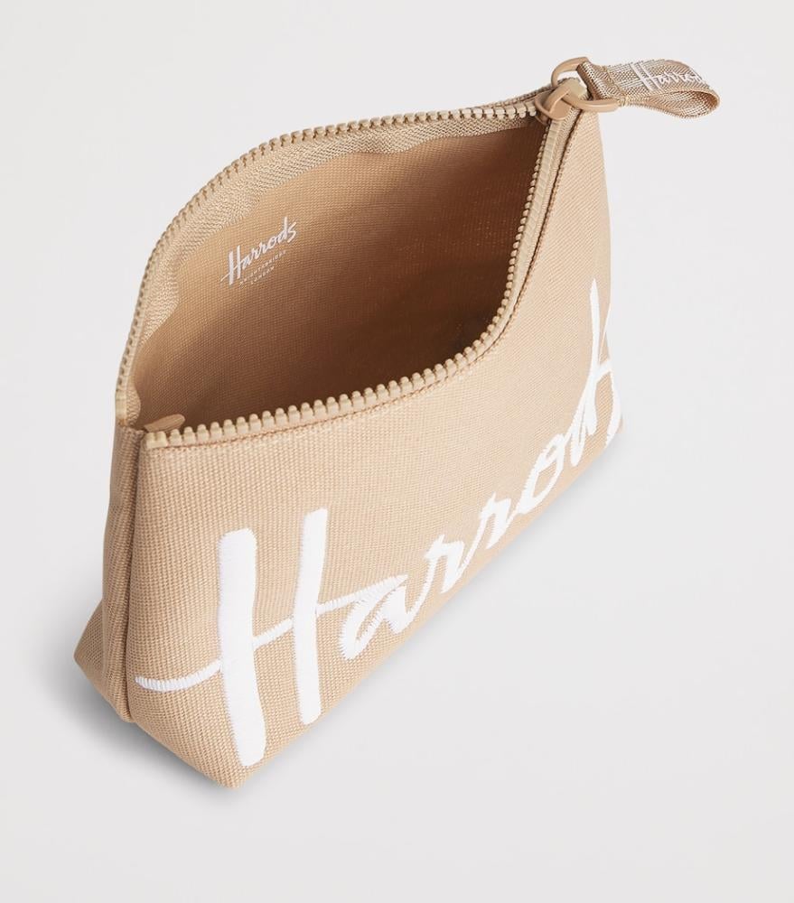Medium Beige Harrods pouch