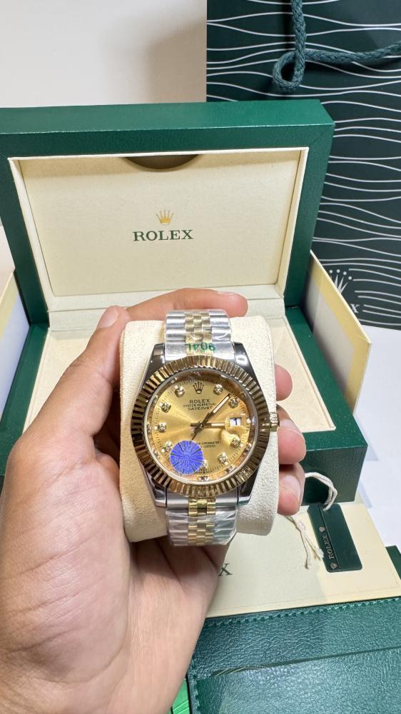 Rolex Datejust Jumbo gold bezel