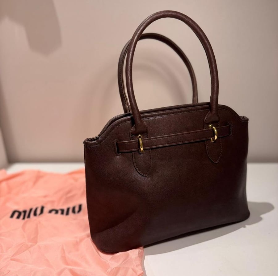 Miu Miu bag dark brown basket