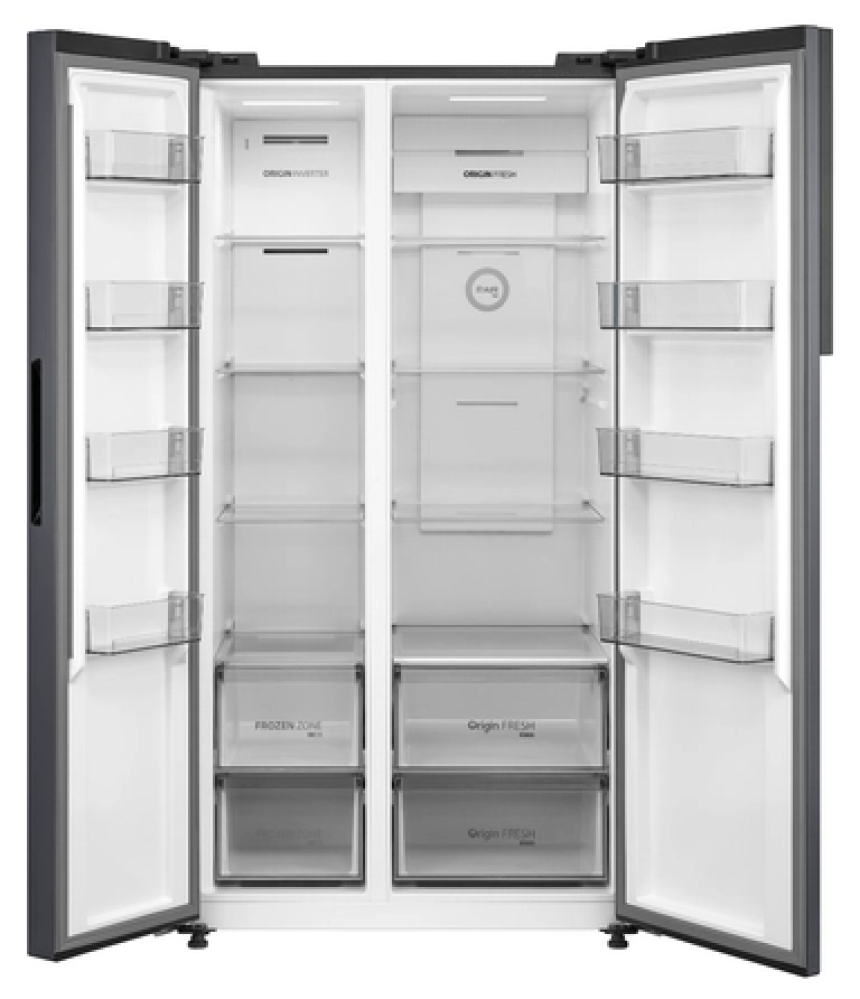 ثلاجة توشيبا دولاب، 20 قدم، فضي - GR-RS780WI-PMU(49)