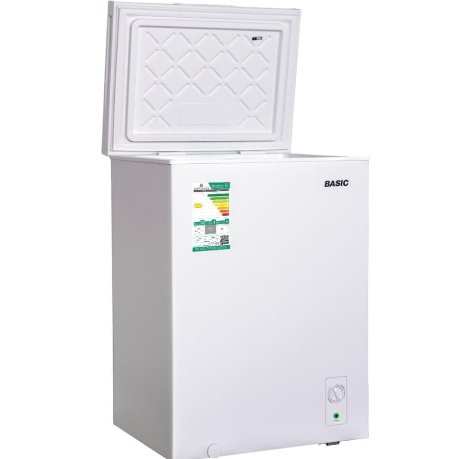Basic underground inverter freezer 5 foot white – model BCF-M150V (constant freezing and higher efficiency)