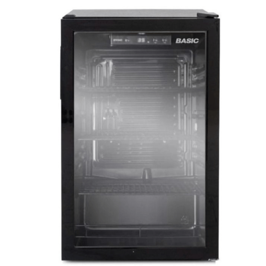 Basic black glass refrigerator 4.4 feet model BRS-SC126ML