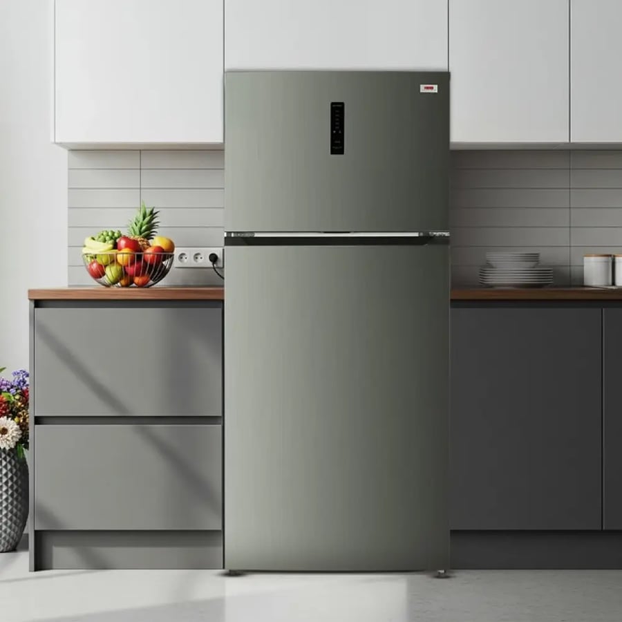 ثلاجة هام بابين، 22.4 قدم مكعب، إنفرتر، ستيل - HM780SRF-O23INV