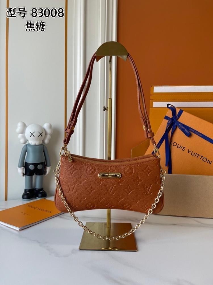 العنوان: شنطة كتف Louis Vuitton Caramel Monogram بسلسلة ذهبية