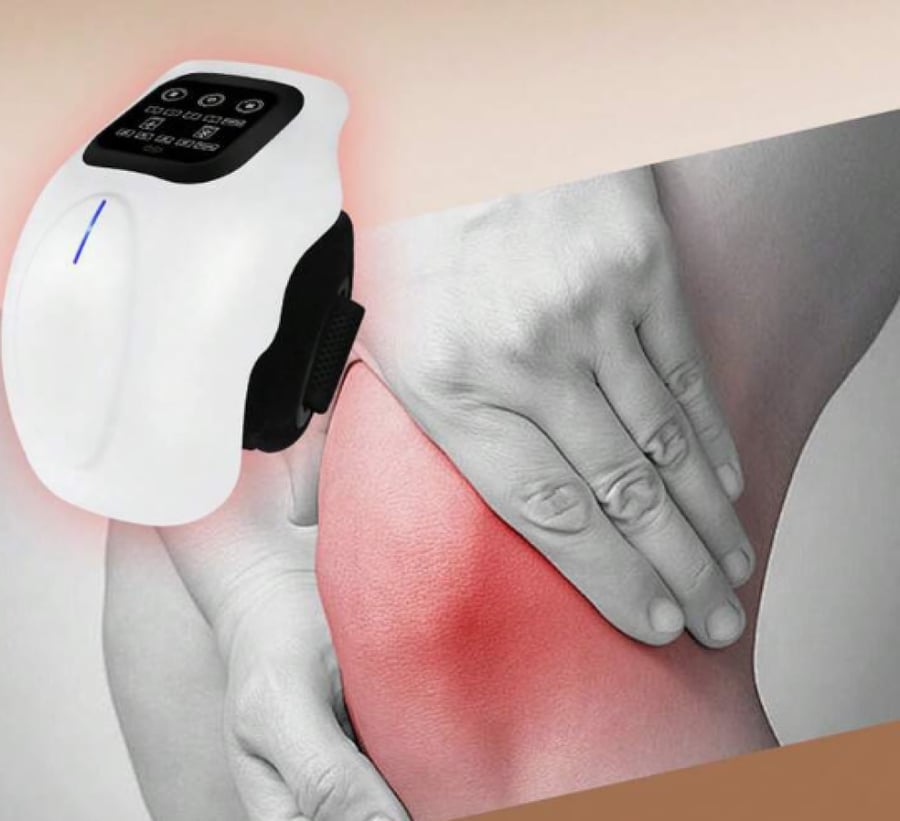 PinkSings جهاز تدليك الركبة اللاسلكي مع التسخين والعلاج بالضوء الأحمر لتخفيف الألم، إصدار محدث 2026، يريح العضلات المشدودة، هدية مثالية للرجال والنساء