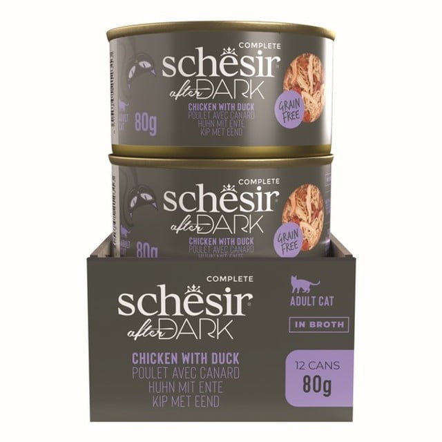 شيزر افتر دارك بالدجاج والبط  80 جرام  Wholefood Adult Cat Chicken D