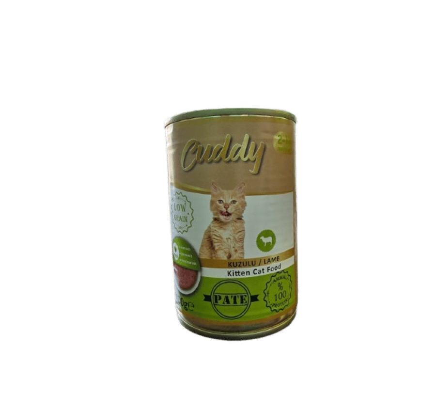 معلبات للقطط الصغيرة بلحم الضان 400جم - cuddy