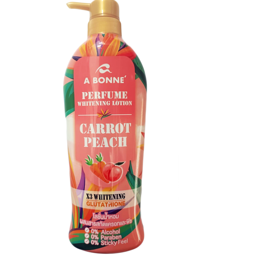 Perfumed whitening lotion from Boni (carrot and peach) 500 ml
Perfumed whitening lotion from Boni (carrot and peach) 500 ml