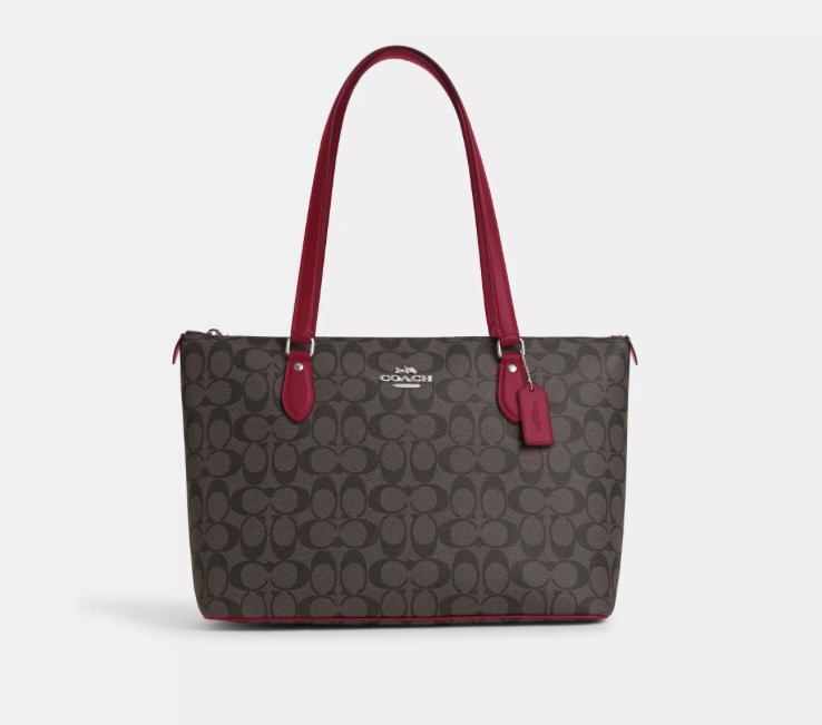 Gallery Tote In Signature Canvas -Coach