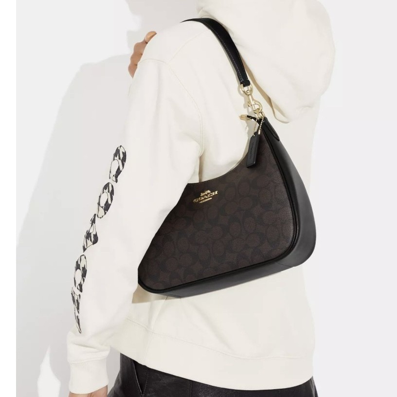 Teri Hobo In Signature Canvas -Coach