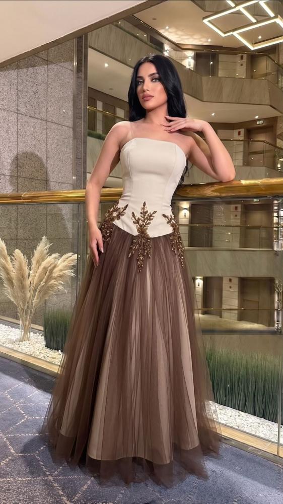 Luxurious and elegant evening dress