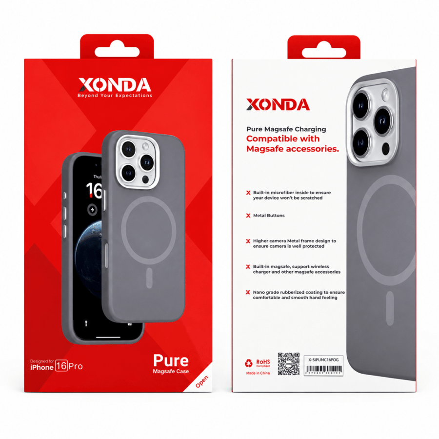 كفر XONDA Pure MagSafe للايفون 16 Pro و16 Pro Max وسلسلة iPhone 17