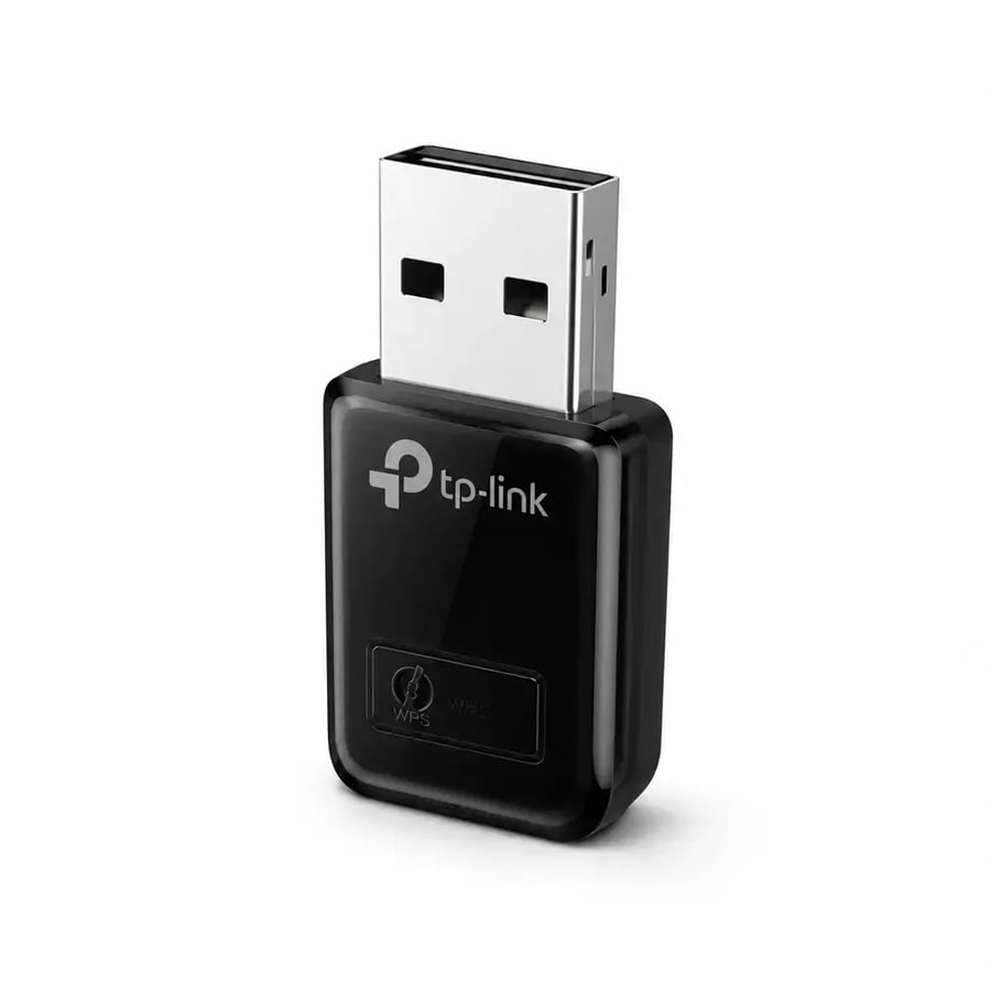 تي بي لينك - محول واي فاي USB ميني بسرعة 300 ميجابت Wireless N وزر WPS