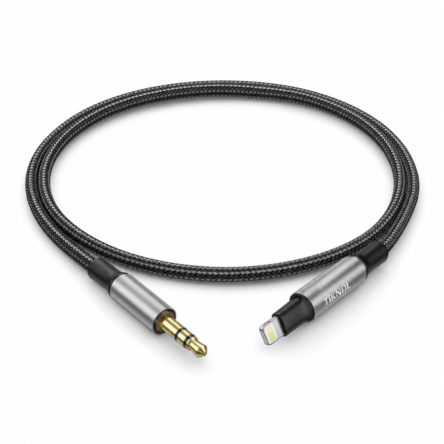 كيبل صوت TikNAL USB-C إلى AUX 3.5mm بطول 1 متر موديل TK-H098