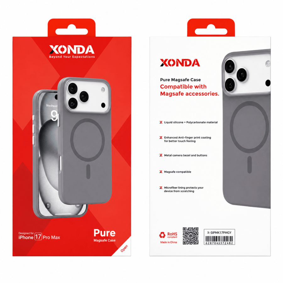 كفر XONDA Pure MagSafe للايفون 16 Pro و16 Pro Max وسلسلة iPhone 17