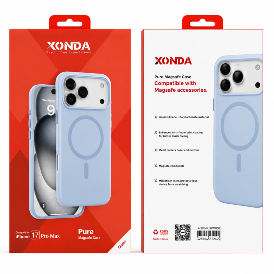 كفر XONDA Pure MagSafe للايفون 16 Pro و16 Pro Max وسلسلة iPhone 17