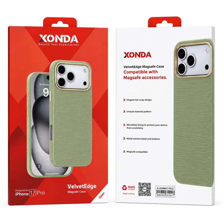 كفر XONDA VelvetEdge ماج سيف لآيفون 17