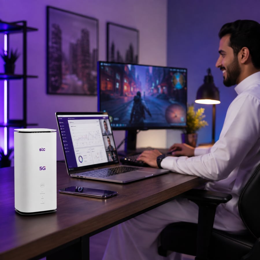 راوتر MC8881 Ultra 5G مع شريحة STC شهر مفتوح