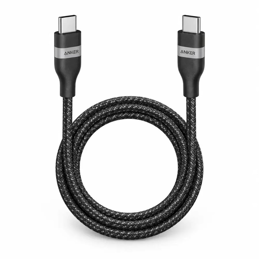 أنكر - كابل USB C إلى USB C بقدرة 240 واط وطول 3 أقدام بتصميم مجدول