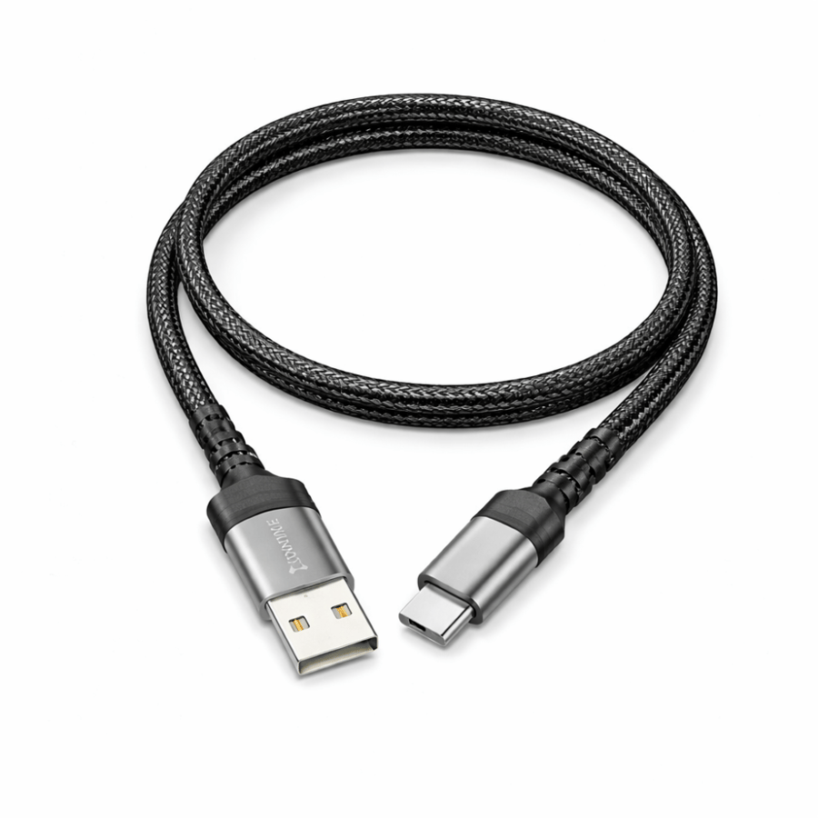 كابل ONTIME USB-A إلى USB-C شحن ونقل بيانات – طول 1 متر