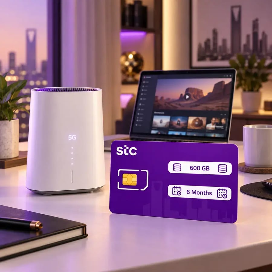 شريحة STC 600 جيجا لمدة 6 أشهر مسبقة الدفع