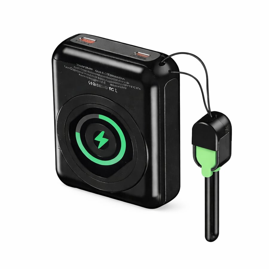باور بنك Zoom Plus TODO 20000mAh – شحن لاسلكي 15W مع كيابل مدمجة
