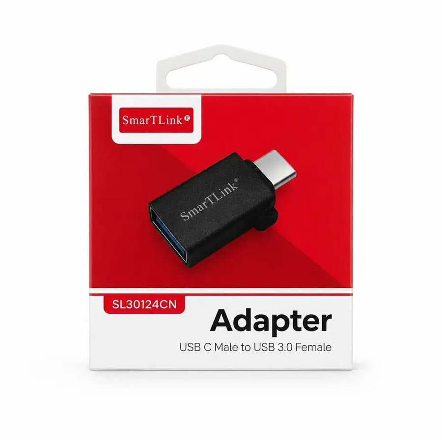 سمارت لينك - محول Type C ذكر إلى USB 3.0 أنثى OTG موديل SL30124CN